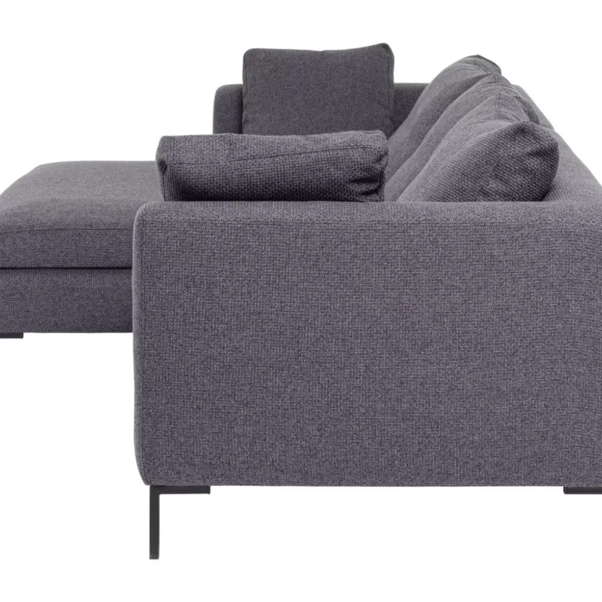Ecksofa Gianni Dolce Dunkelgrau Links