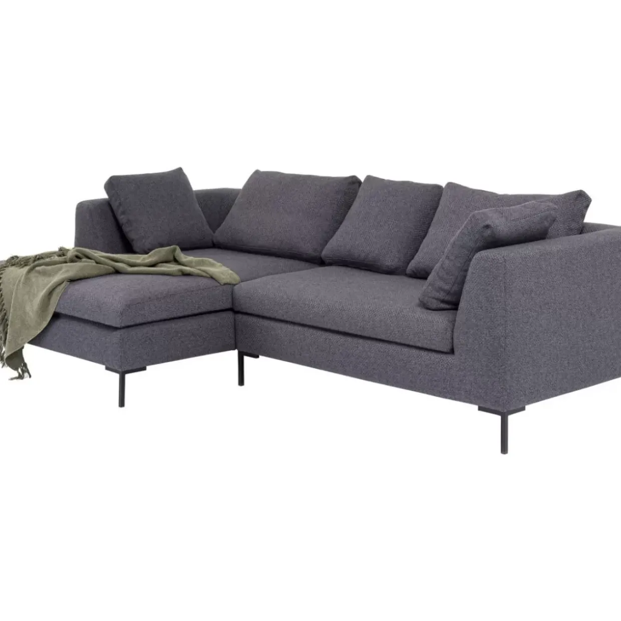Ecksofa Gianni Dolce Dunkelgrau Links