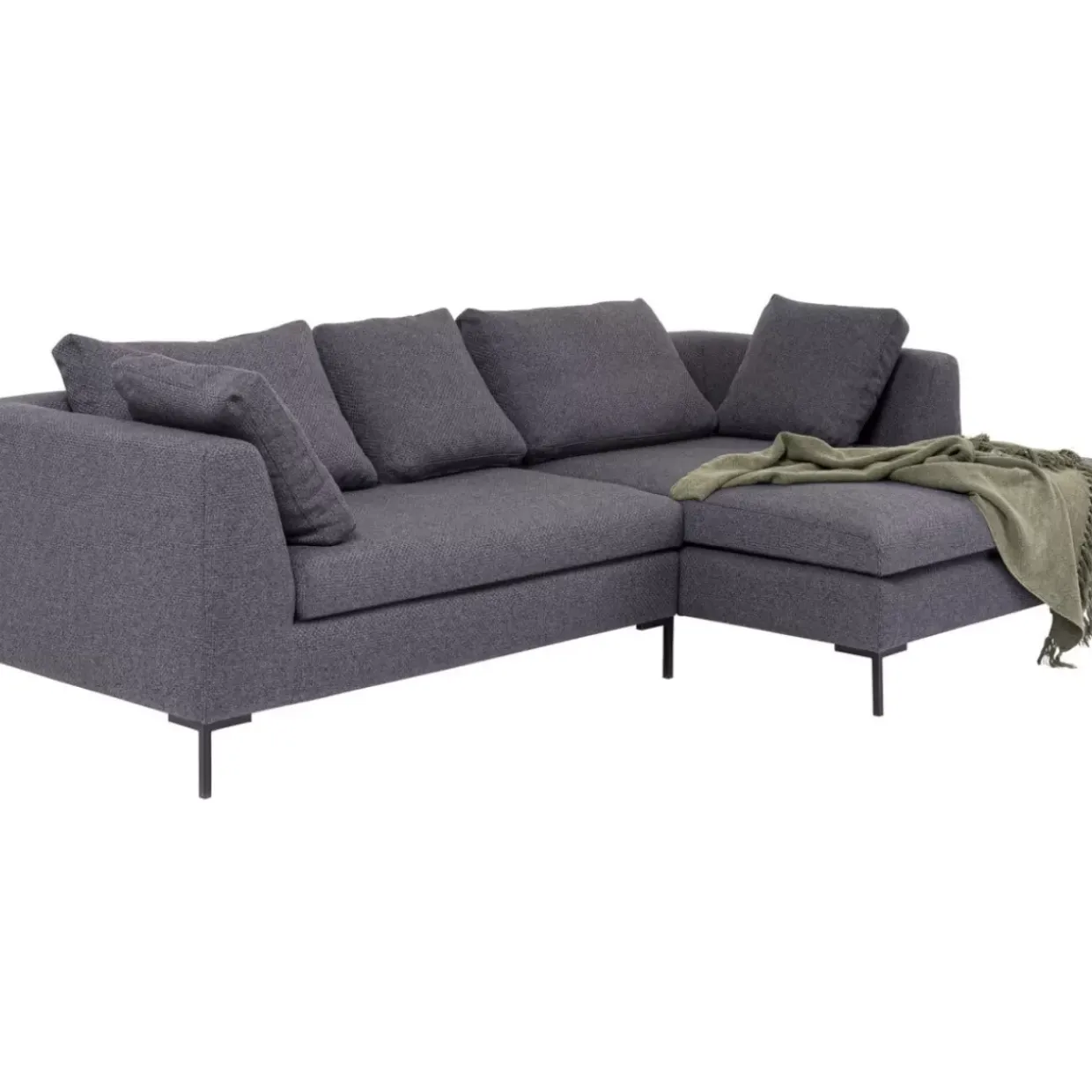 Ecksofa Gianni Dolce Dunkelgrau Rechts
