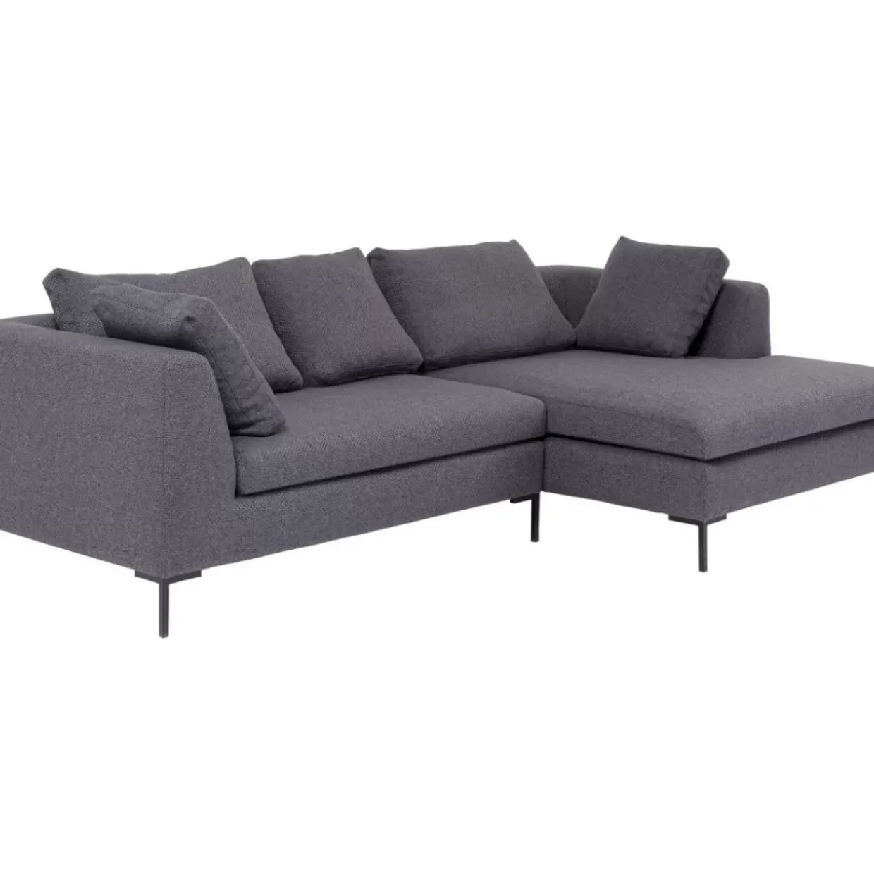 Ecksofa Gianni Dolce Dunkelgrau Rechts