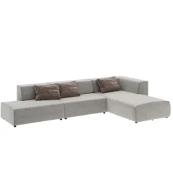 Ecksofa Infinity Atlanta Grau 357Cm