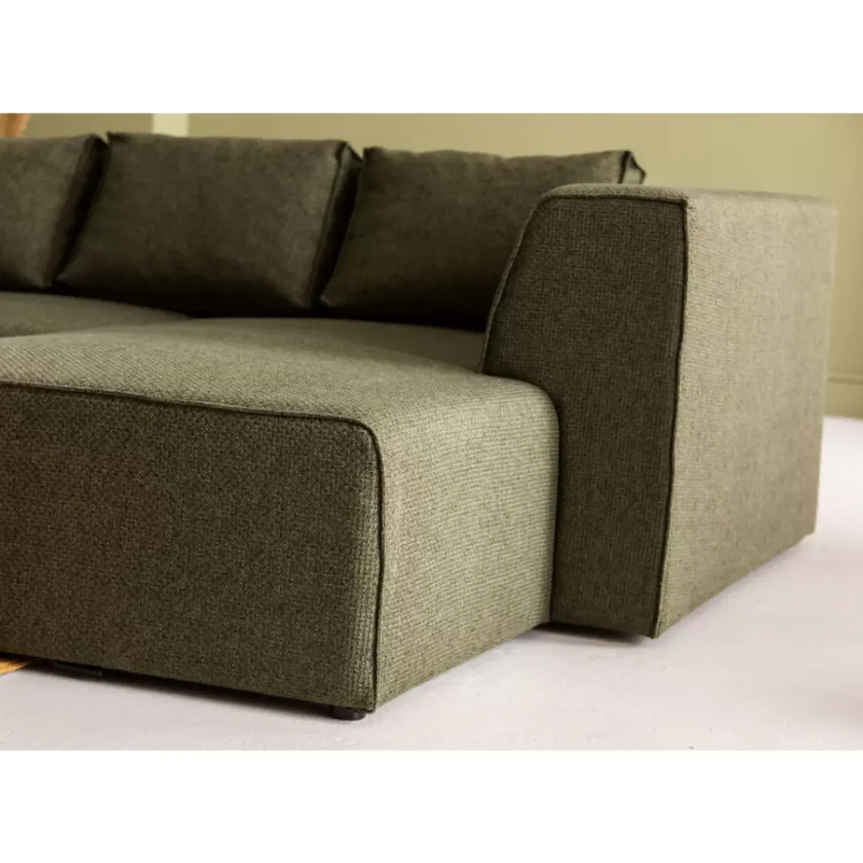 Ecksofa Infinity Dolce Grun Rechts