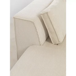 Ecksofa Infinity Ottomane Cord Creme Links