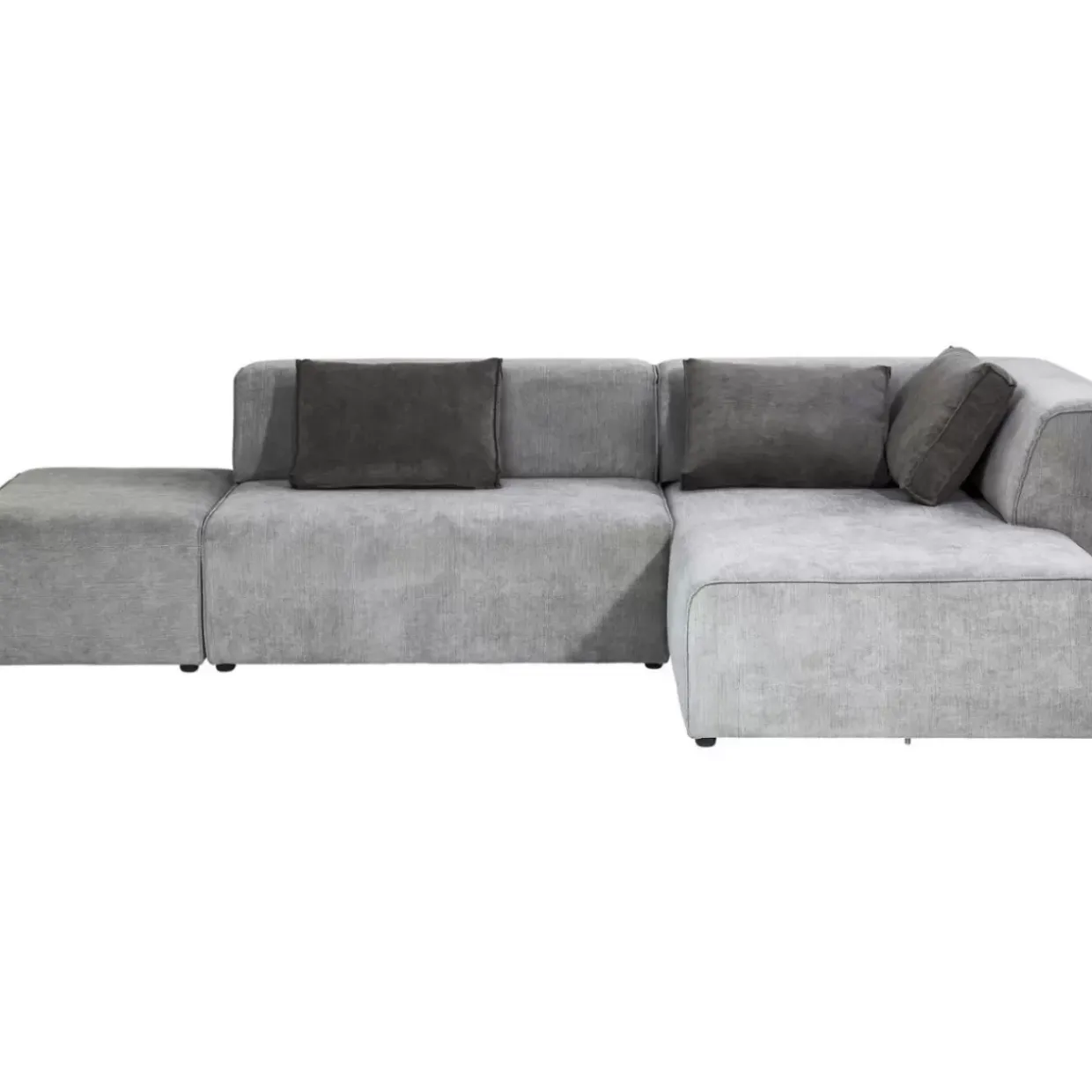 Ecksofa Infinity Ottomane Grau Rechts