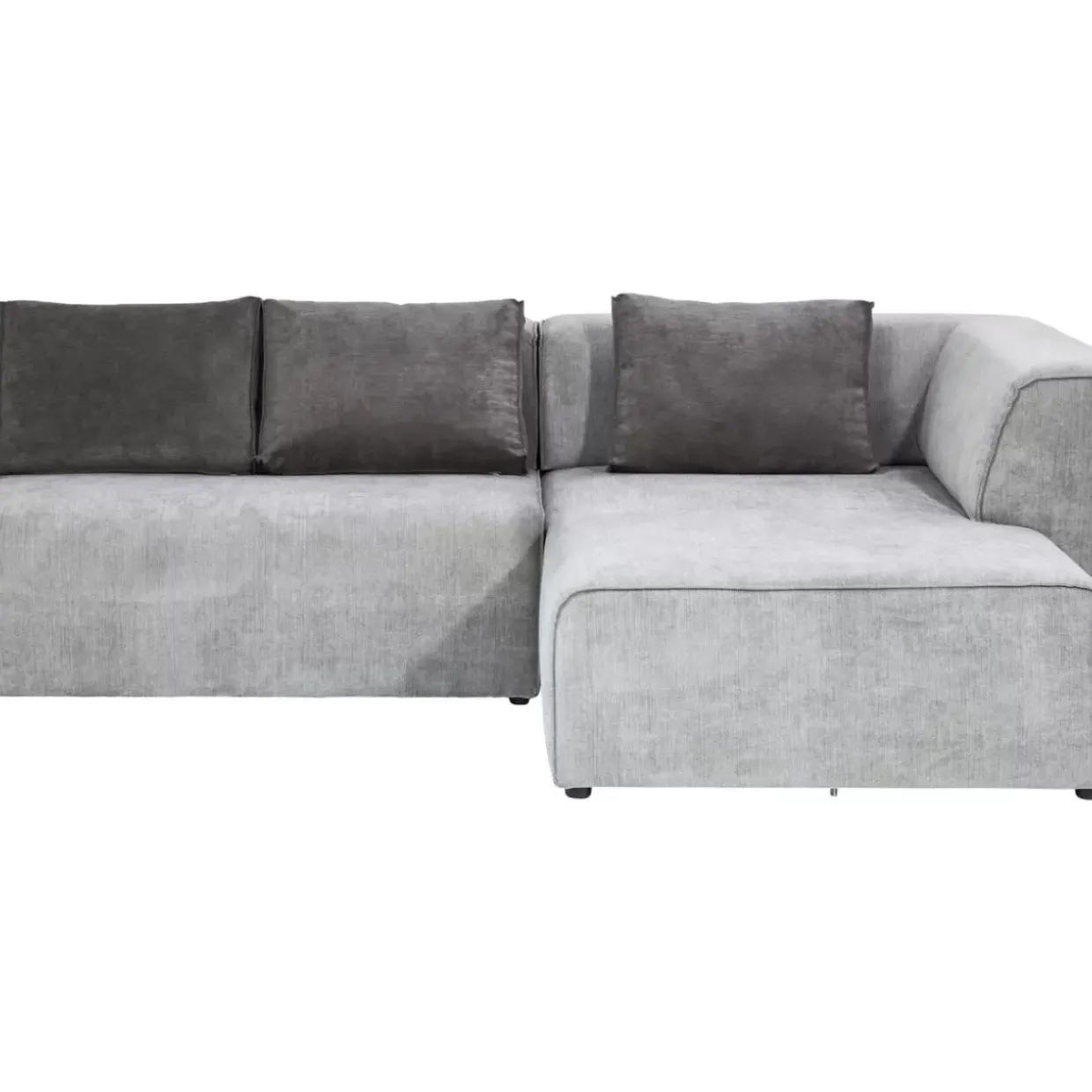Ecksofa Infinity Ottomane Grau Rechts