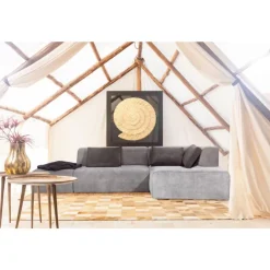 Ecksofa Infinity Ottomane Grau Rechts