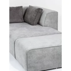 Ecksofa Infinity Ottomane Grau Rechts