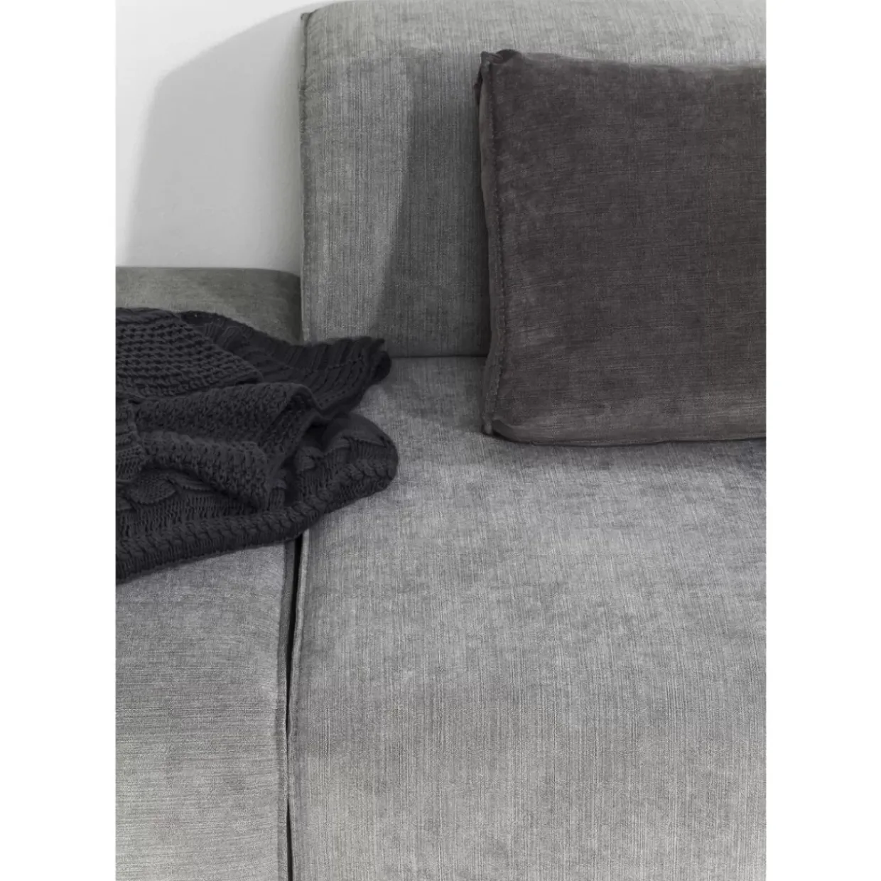 Ecksofa Infinity Ottomane Grau Rechts