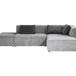Ecksofa Infinity Ottomane Grau Rechts