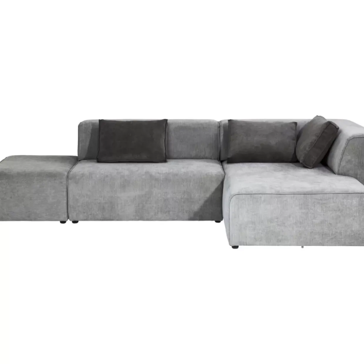 Ecksofa Infinity Ottomane Grau Rechts