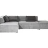 Ecksofa Infinity Ottomane Grau Links