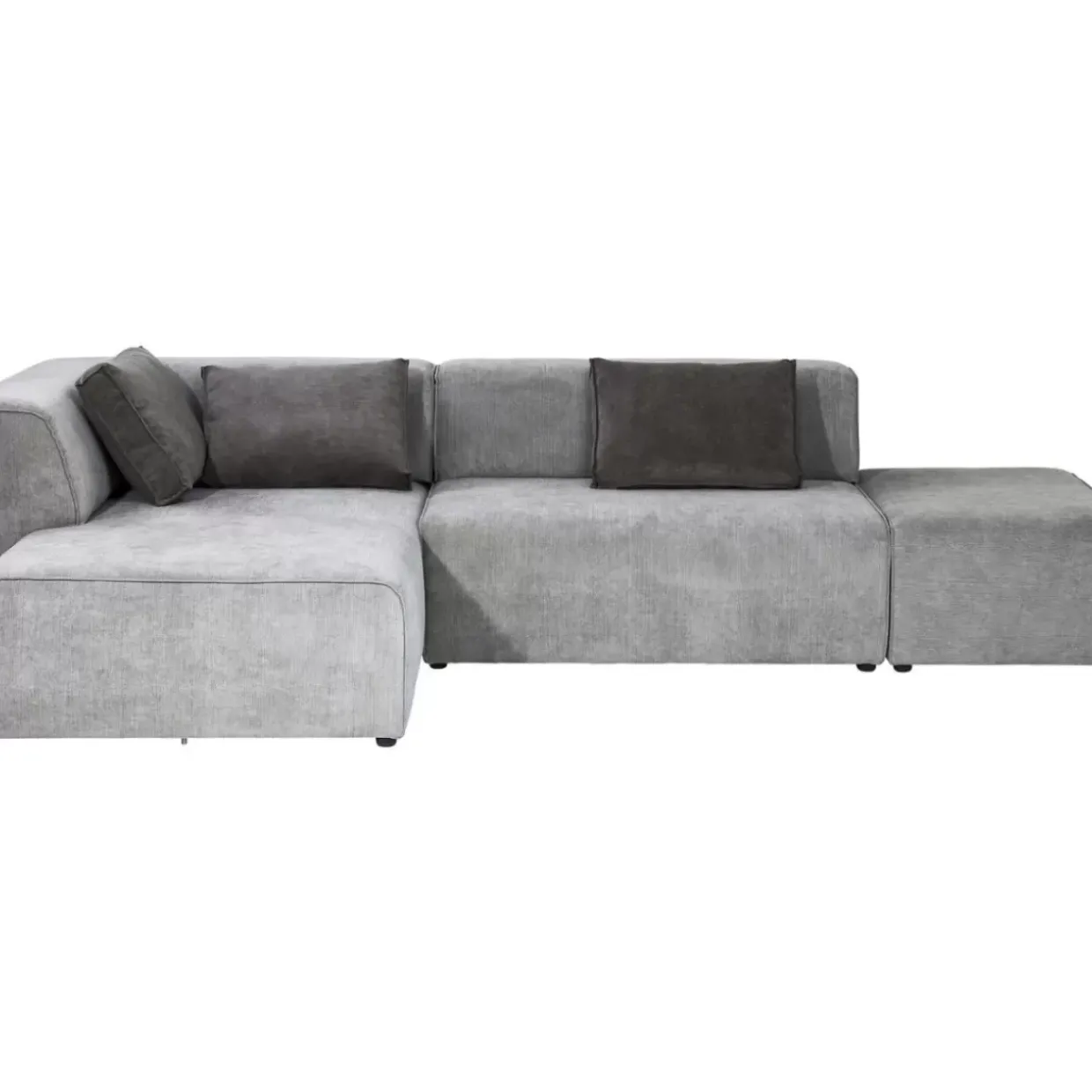 Ecksofa Infinity Ottomane Grau Links