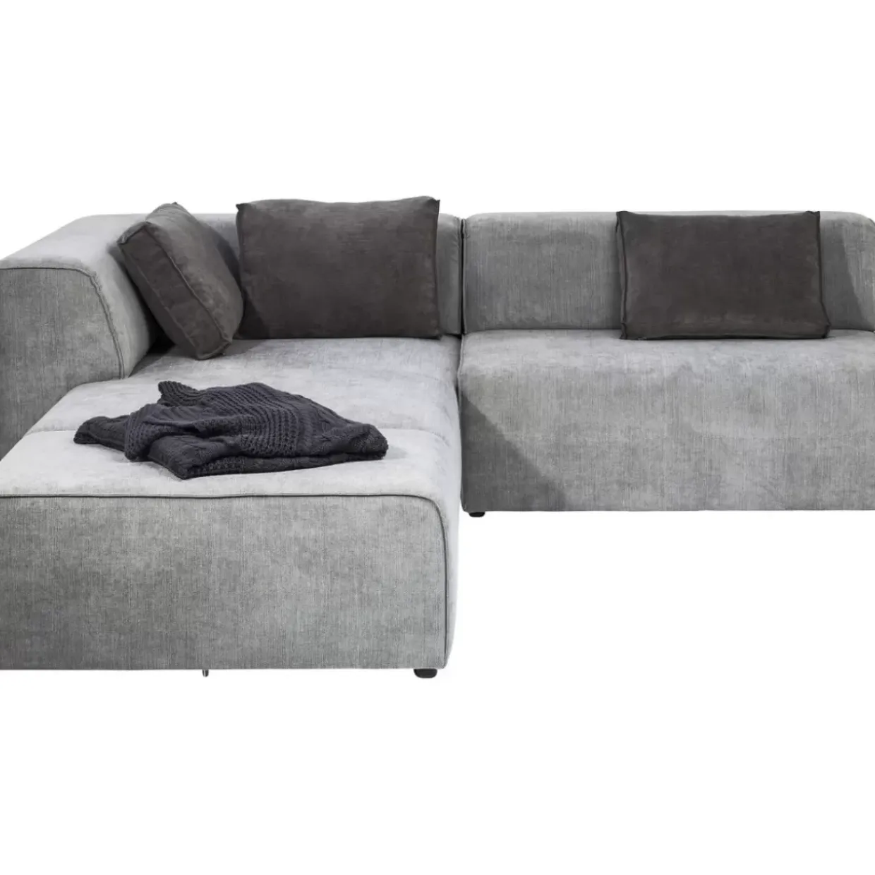 Ecksofa Infinity Ottomane Grau Links