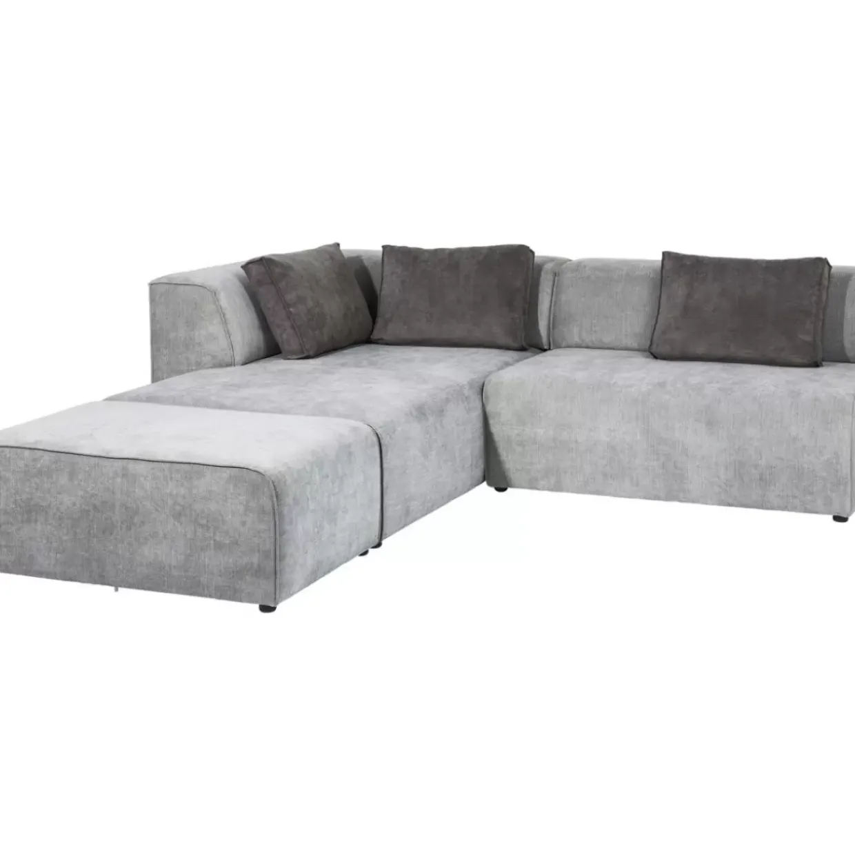 Ecksofa Infinity Ottomane Grau Links