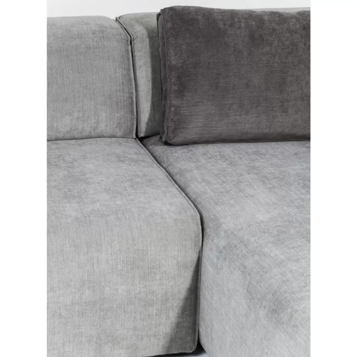 Ecksofa Infinity Ottomane Grau Links