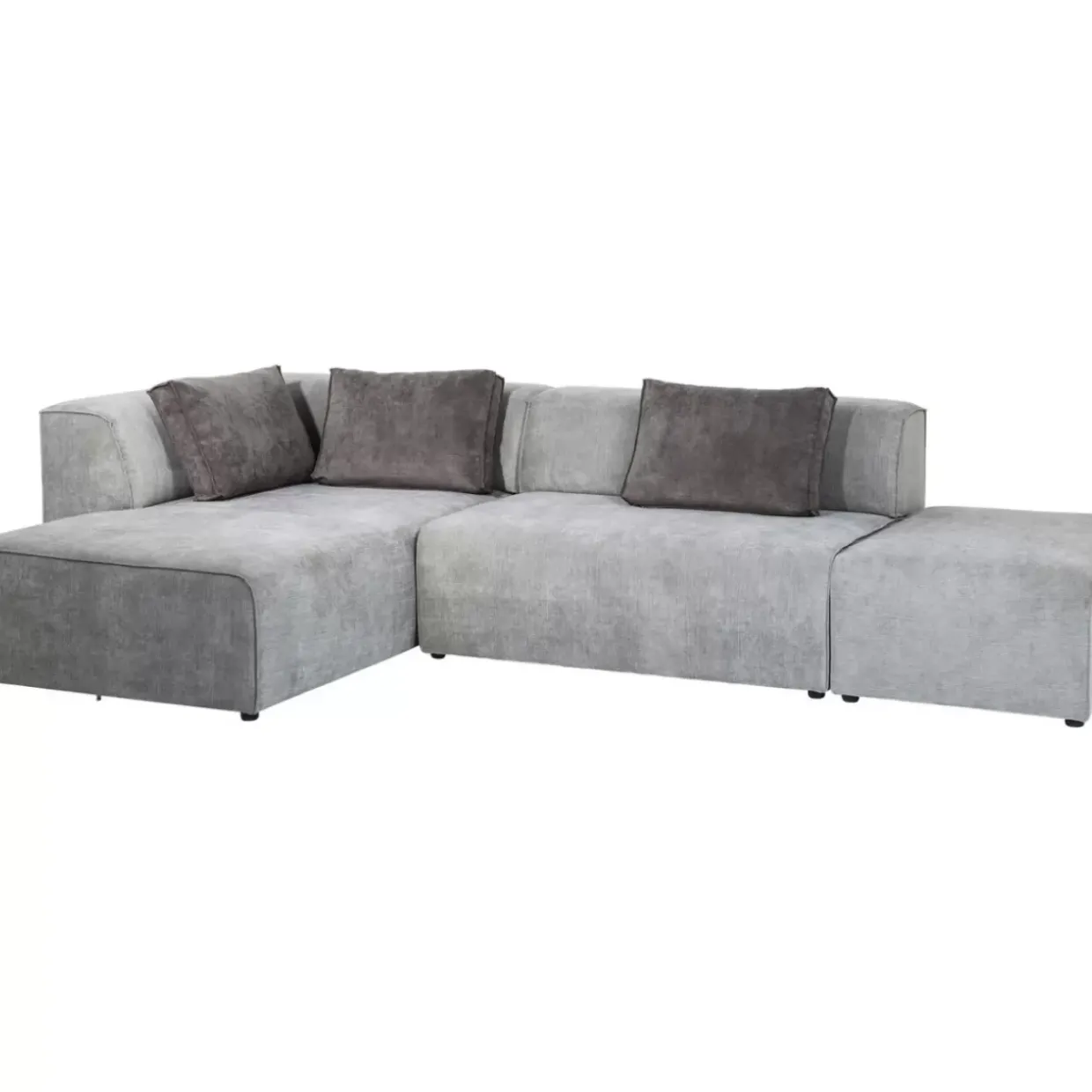 Ecksofa Infinity Ottomane Grau Links