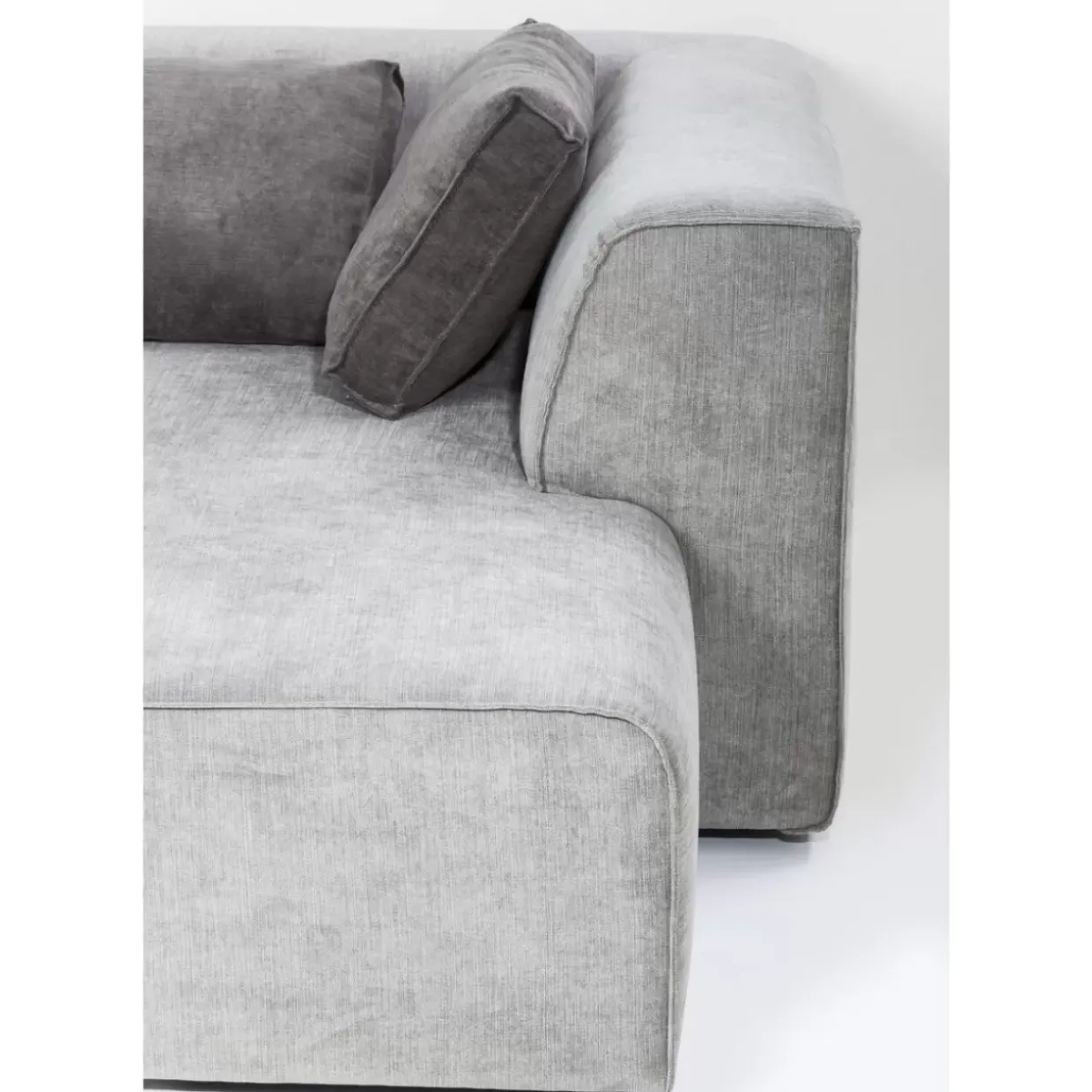 Ecksofa Infinity Ottomane Grau Links