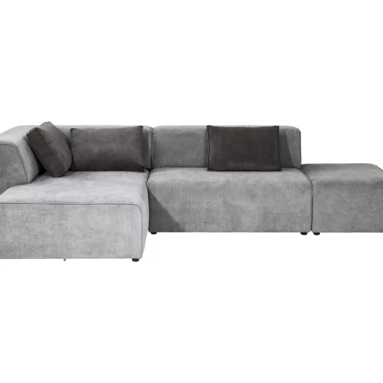 Ecksofa Infinity Ottomane Grau Links
