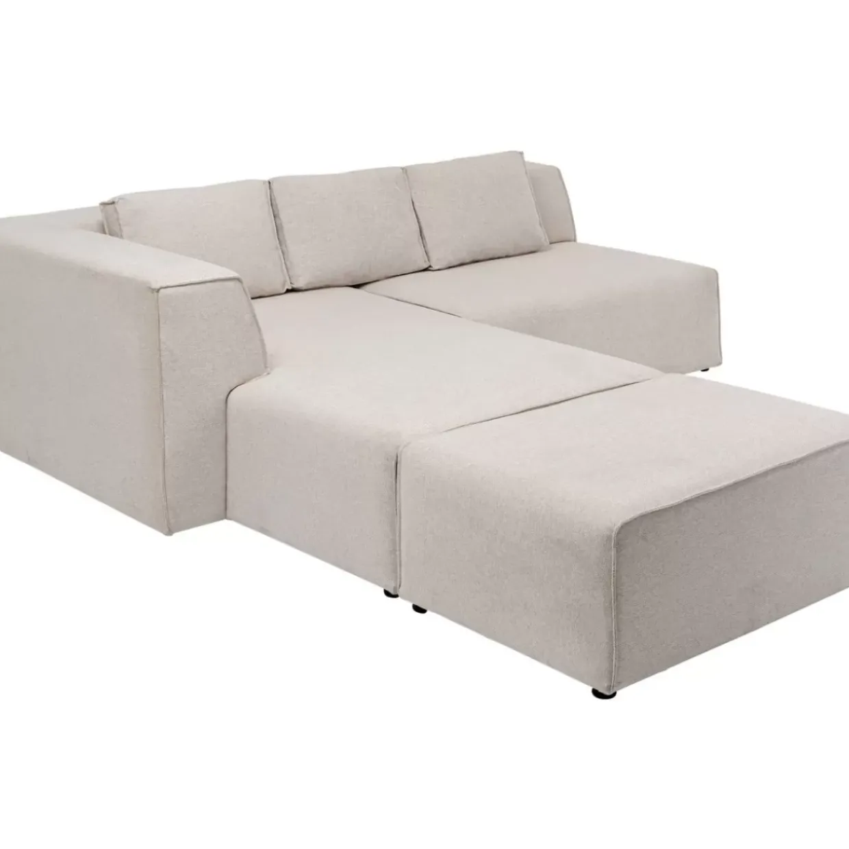 Ecksofa Infinity Ottomane Creme Links