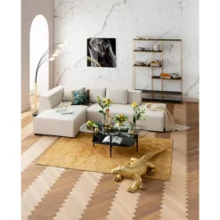 Ecksofa Infinity Ottomane Creme Links