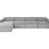 Ecksofa Lucca Grau Links 331Cm