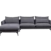 Ecksofa Monza Links Grau 296Cm