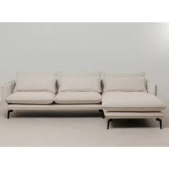 Ecksofa Monza Rechts Creme 296Cm