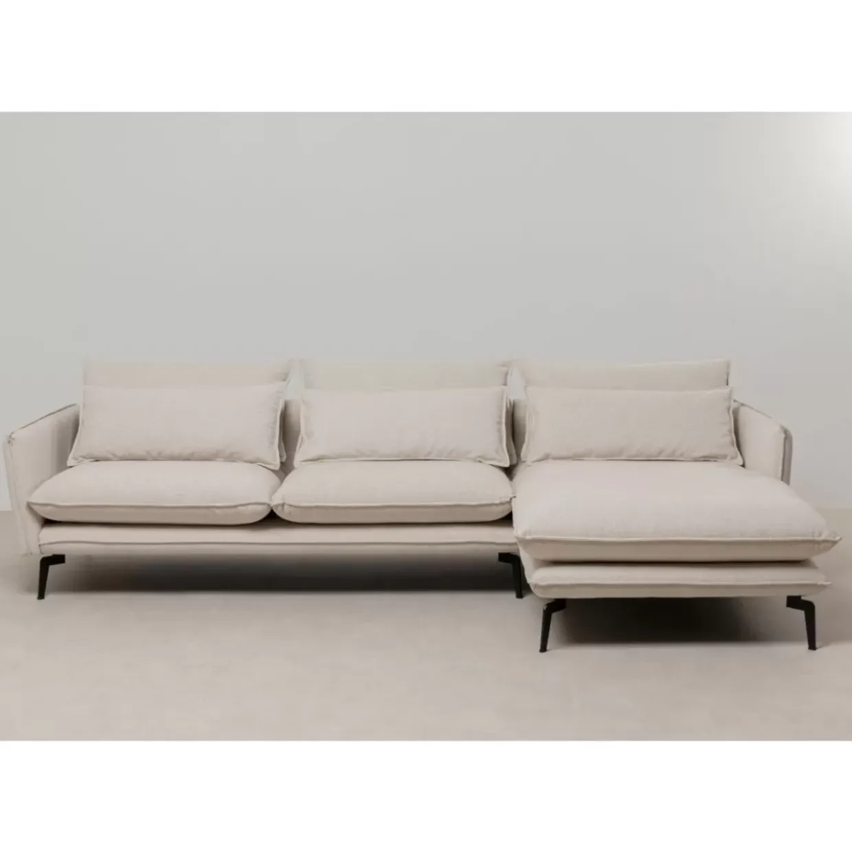 Ecksofa Monza Rechts Creme 296Cm