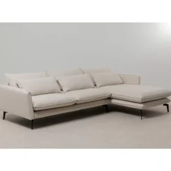 Ecksofa Monza Rechts Creme 296Cm