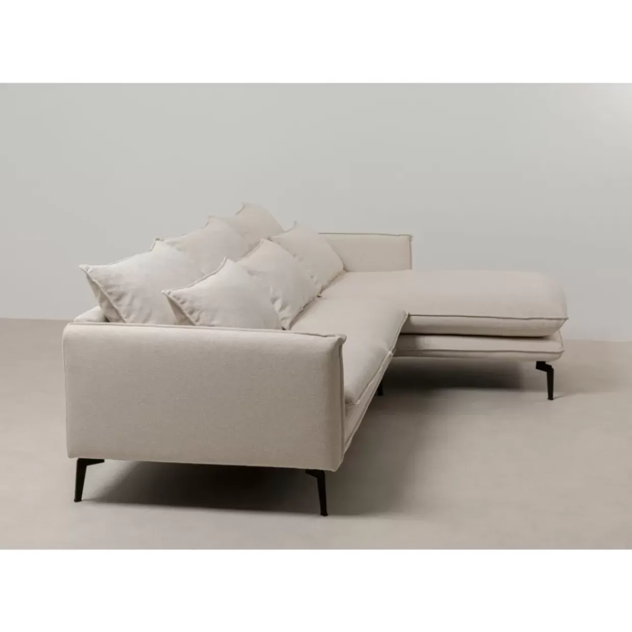 Ecksofa Monza Rechts Creme 296Cm
