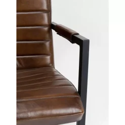 Freischwinger Lola Leder Braun