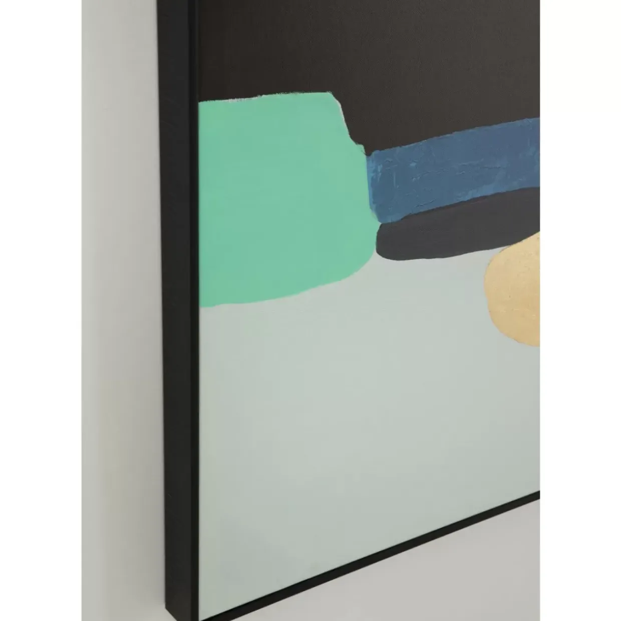 Gerahmtes Bild Abstract Shapes Grun 73X143Cm