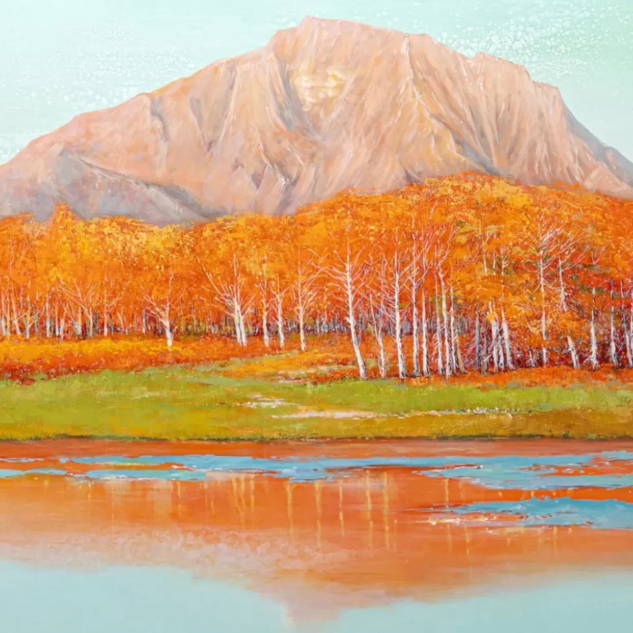 Gerahmtes Bild Autumnal 120X120Cm