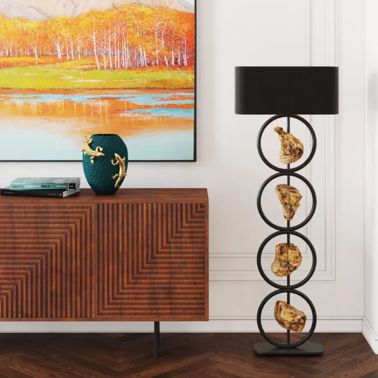 Gerahmtes Bild Autumnal 120X120Cm