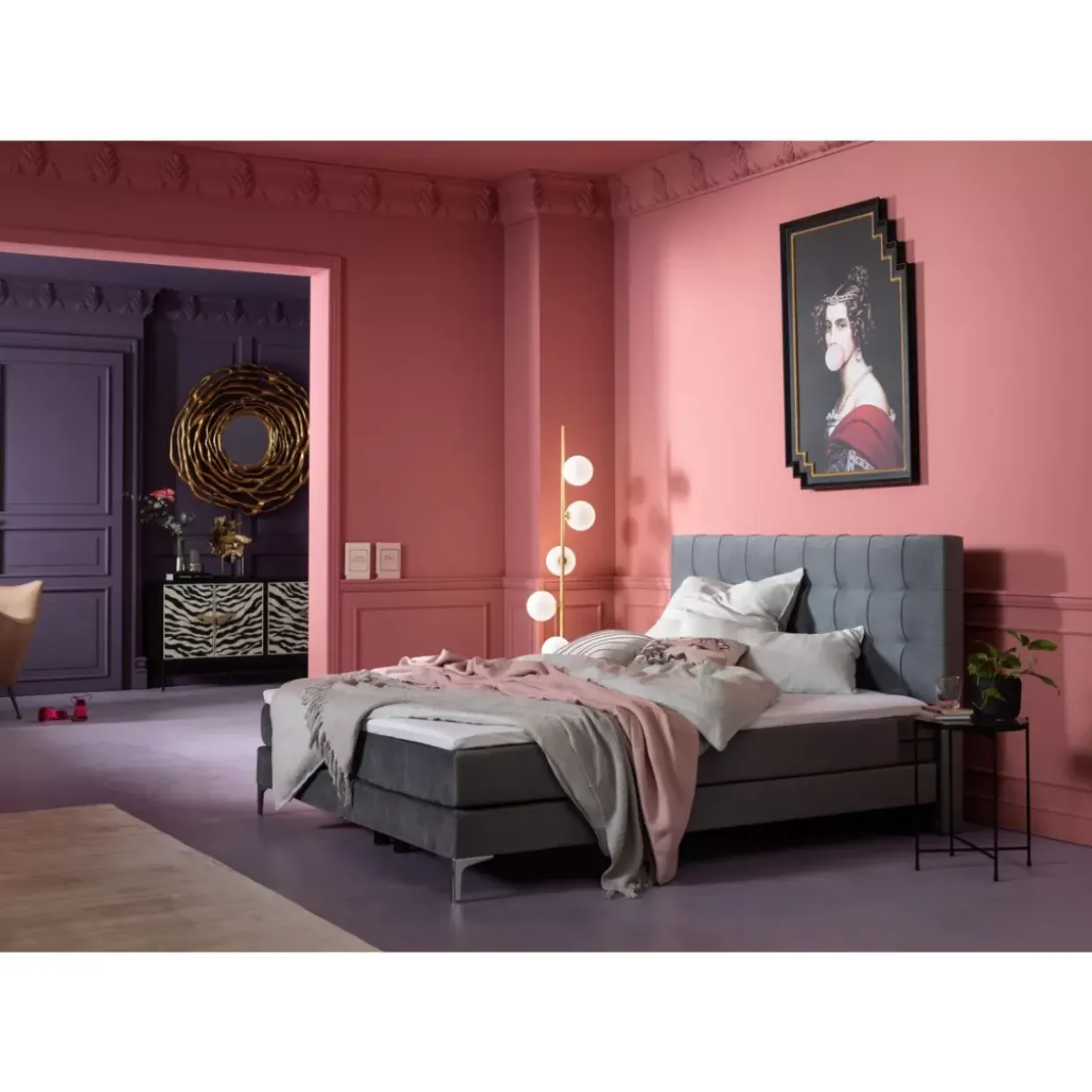 Gerahmtes Bild Bubble Gum 80X120Cm