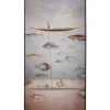Gerahmtes Bild Cloud Fisherman Boat 60X120Cm