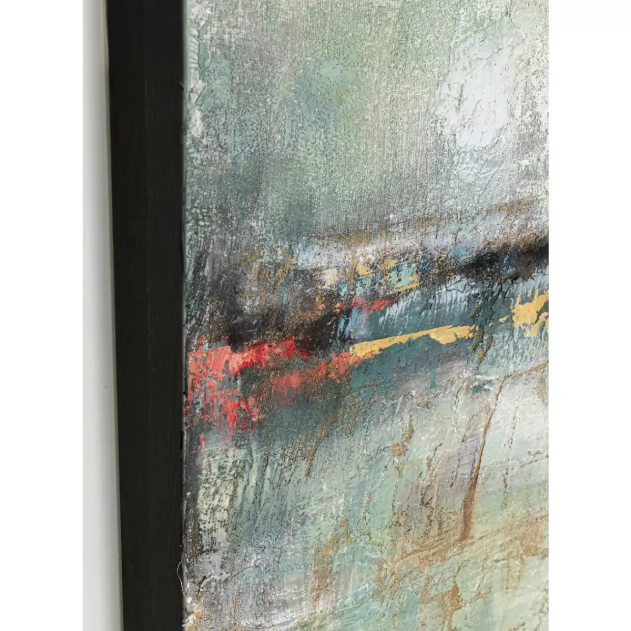 Gerahmtes Bild Dust Gold 120X120Cm