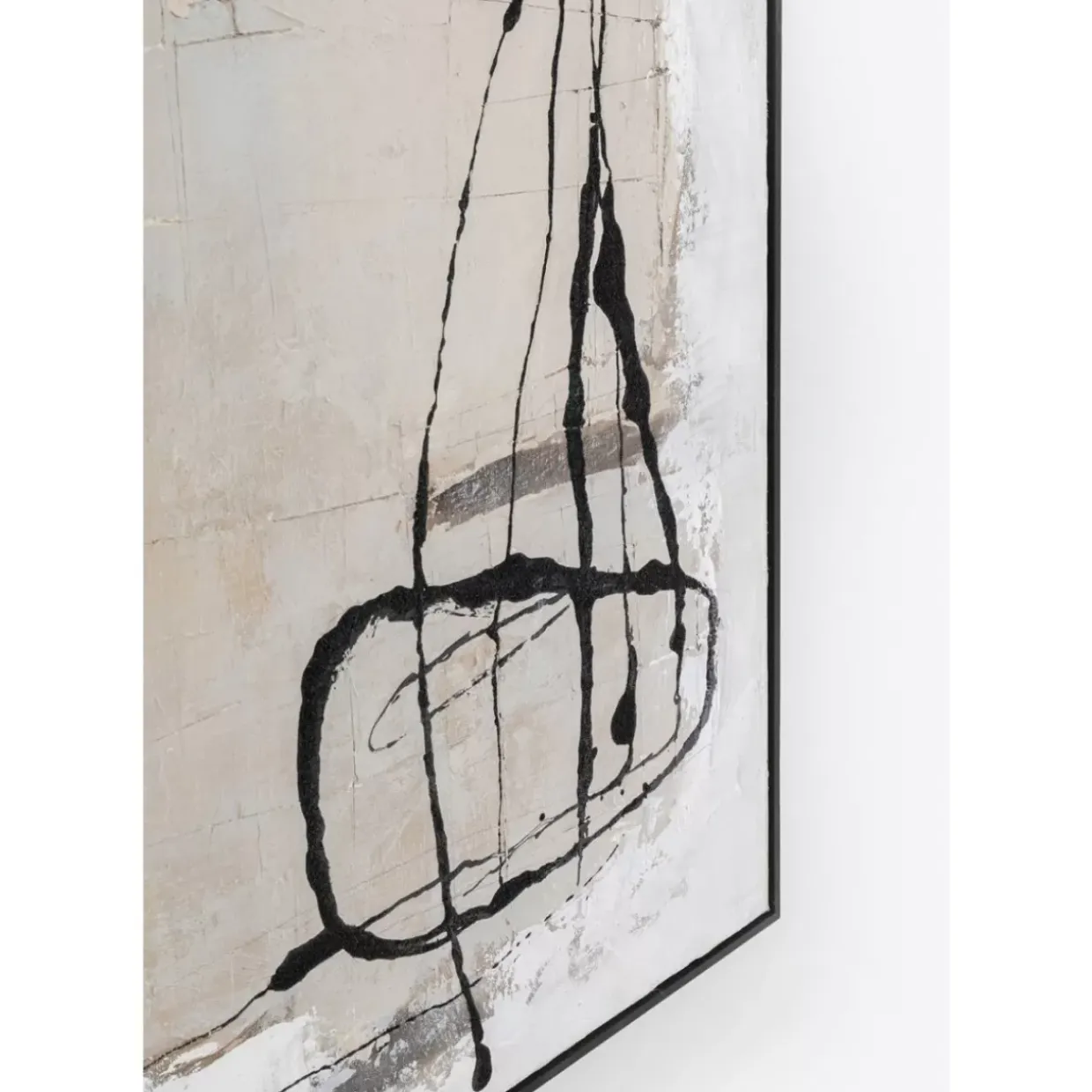 Gerahmtes Bild Dust Grau 100X100Cm