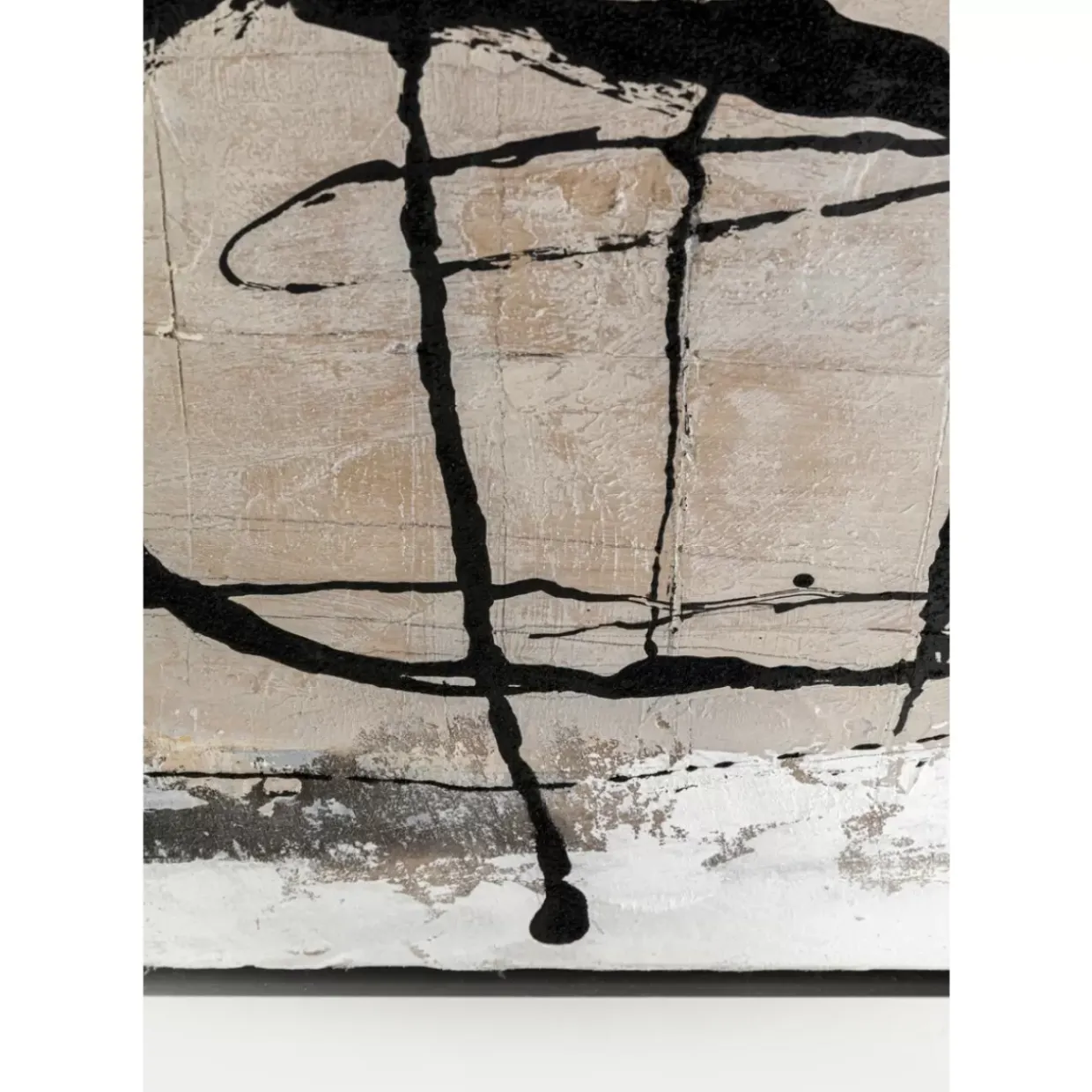 Gerahmtes Bild Dust Grau 100X100Cm