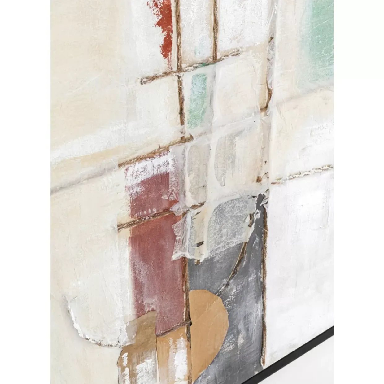 Gerahmtes Bild Dust Grun 120X120Cm