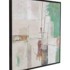 Gerahmtes Bild Dust Grun 120X120Cm