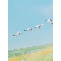Gerahmtes Bild Flying Birds 120X120Cm