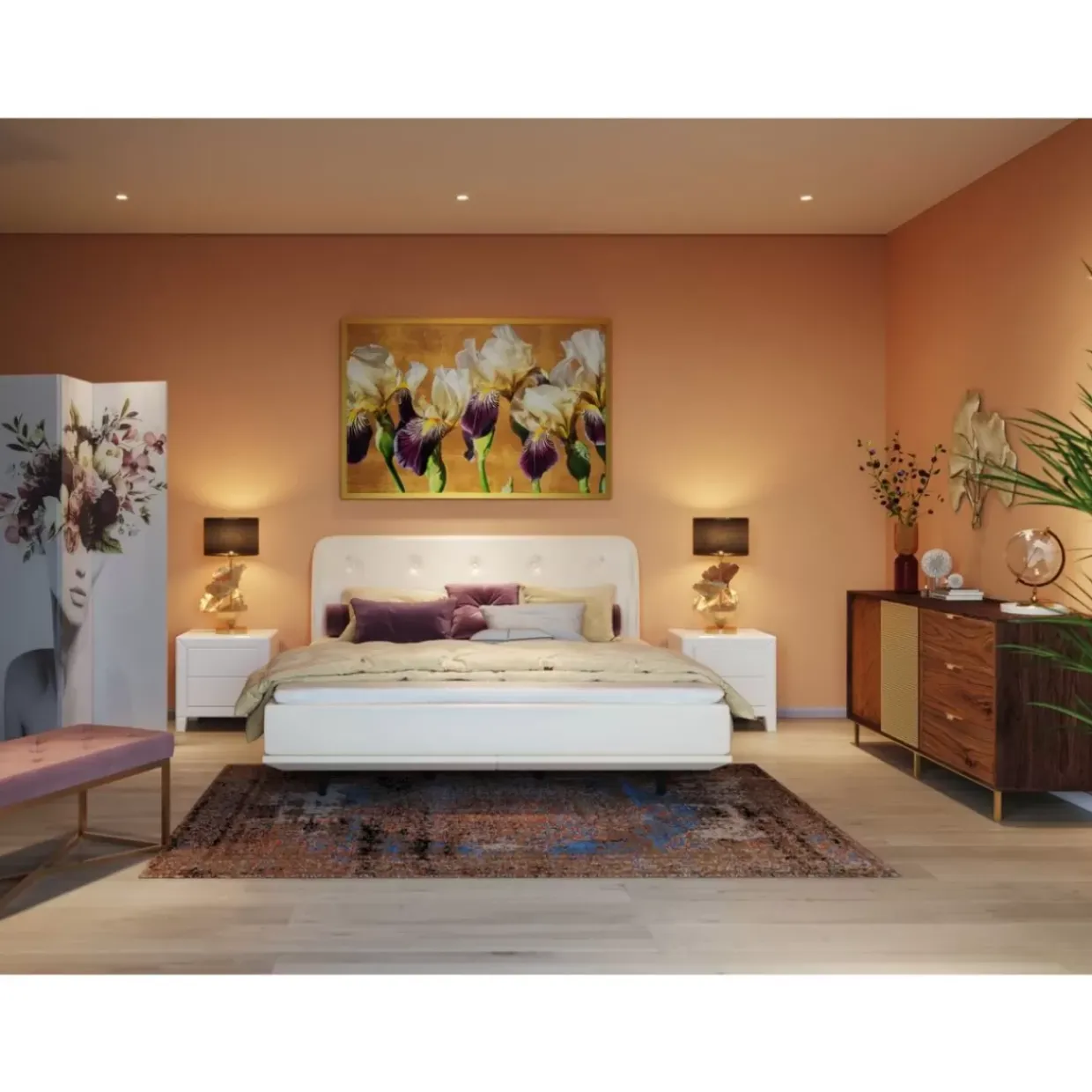 Gerahmtes Bild Iris 150X100Cm