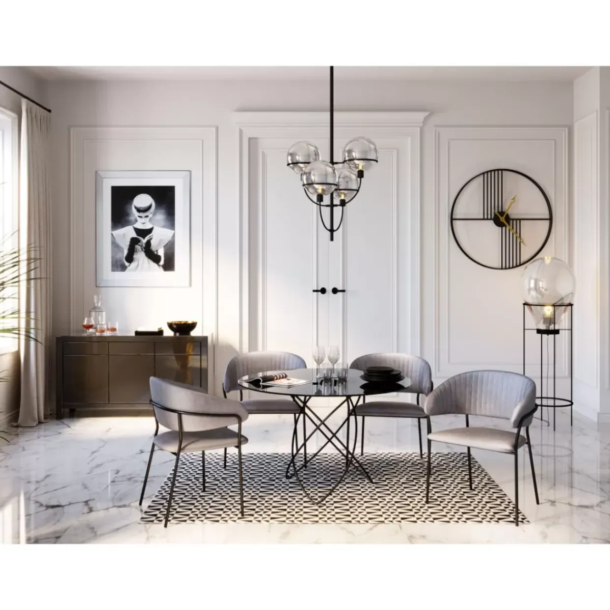 Gerahmtes Bild Reading Beauty 85X105Cm