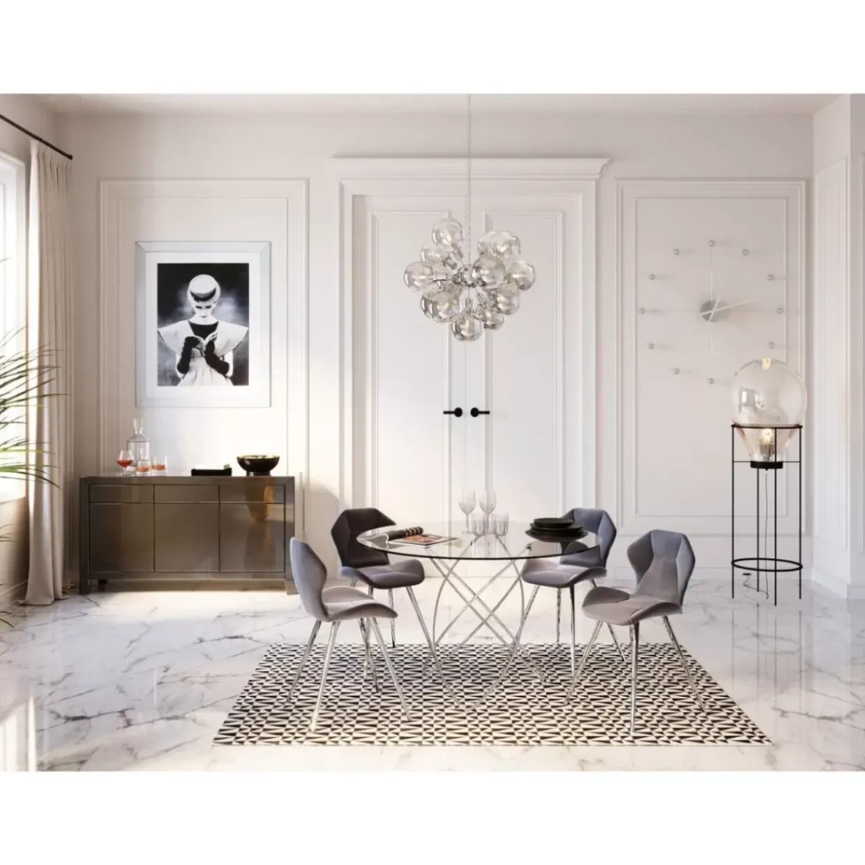 Gerahmtes Bild Reading Beauty 85X105Cm