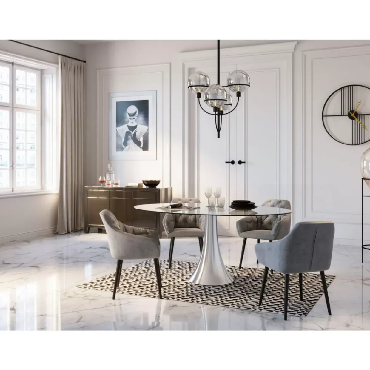 Gerahmtes Bild Reading Beauty 85X105Cm