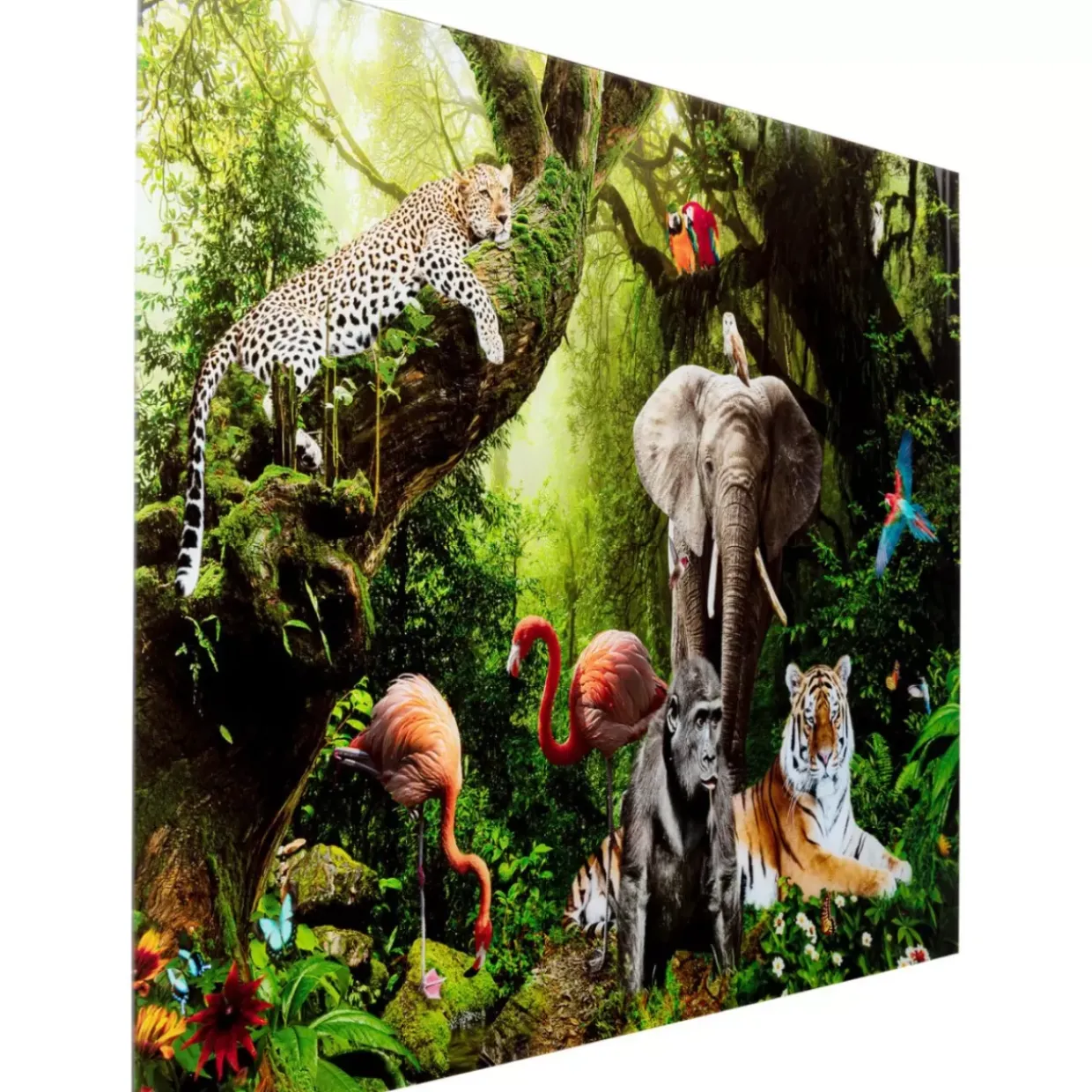 Glasbild Animal Paradise 150X100Cm
