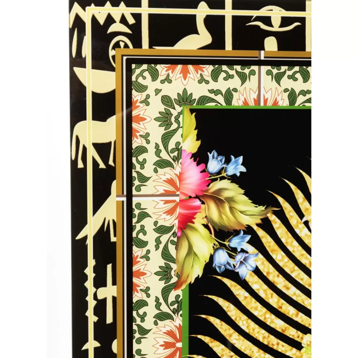 Glasbild Beetle Flower 100X100Cm