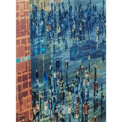 Glasbild 3D Future City 150X100Cm