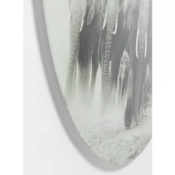 Glasbild Elephant Walk O120Cm